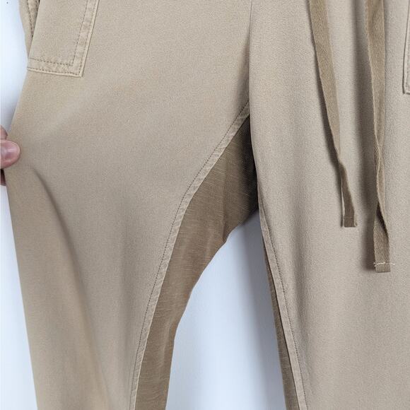 Splendid Women's Camel Suede Textured Contrasting Joggers Size XL NWT - Picture 3 of 9